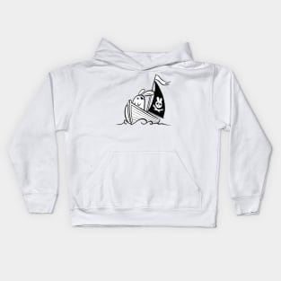 Pirate bunny Kids Hoodie